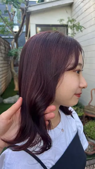 ミディアム カラー Garland 表参道所属・ミディアムレイヤー/ 艶カラー🎀 emiのヘアスタイル