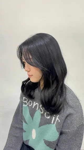 セミロング カラー メンズ特化美容師 タケルのヘアスタイル