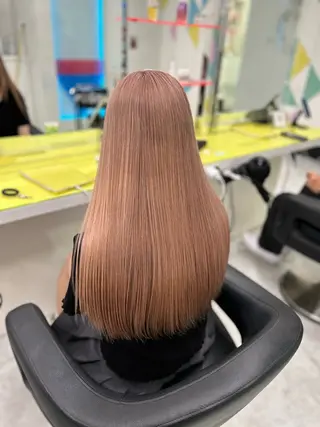 ロング カラー ヘアアレンジ トレンドモテカラー 🩷色落ちまで可愛くのヘアスタイル