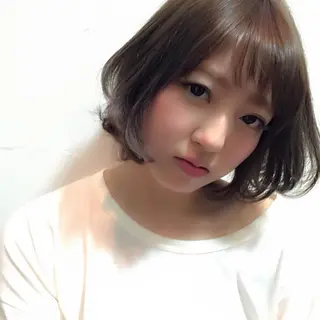 ミディアム カラー ボブ/ショート/ 白髪染め/メンズ葛西のヘアスタイル