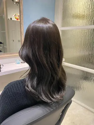 ロング カラー 🌷ピンク/韓国風 暖色カラー ゆい🌷のヘアスタイル