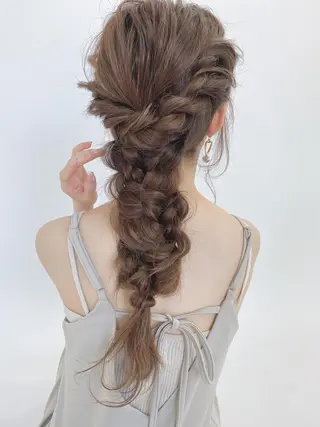 ロング カラー rubik's京橋 店のヘアスタイル