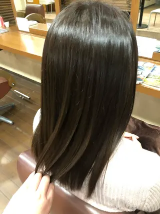 ロング カラー presso  hair所属・山崎 理紗のヘアスタイル
