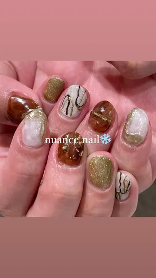 ネイル 淡色ネイル 🎀moeのネイルデザイン