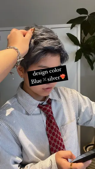 メンズ 新宿/ボブ/レイヤー 縮毛矯正/SACHIのヘアスタイル