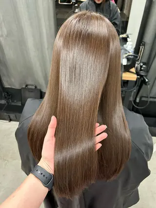 ミディアム 女性らしいモテヘア 韓国ヘアhikariのヘアスタイル