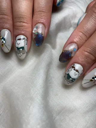 ミディアム ネイル Yakko pas á pasのネイルデザイン