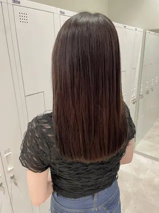 セミロング カラー 女性リピ90%🍨 🩷佐藤みずきのヘアスタイル