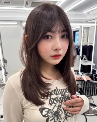 ロング 🌈韓国ボブミディ 表参道sandノスケのヘアスタイル