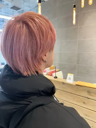 カラー メンズ 渋谷レイヤーカット/ 暖色艶カラー🩵高橋のヘアスタイル