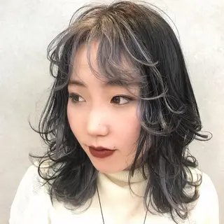 ミディアム カラー 🇰🇷カルマパーマ kaito🇰🇷のヘアスタイル