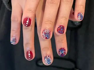 ネイル 文 /個性派ネイルのネイルデザイン