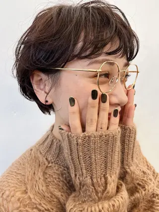 ショート カラー SYUK高円寺所属・ベージュ/暖色カラー /ボブ/ミカのヘアスタイル