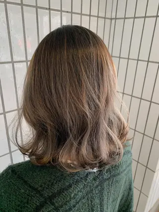 ミディアム カラー ハットリ /北習志野のヘアスタイル