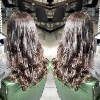 ロング カラー パーマ ヘアアレンジ tocca所属・毎月通える価格♪ 杉本真基のヘアスタイル