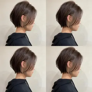 ショート カラー 京都大人女性ショート 徒歩1分/秋山のヘアスタイル