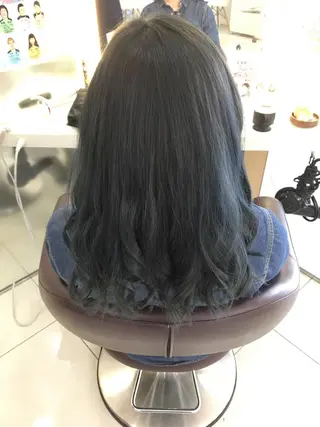 ミディアム カラー 髪質改善 頭身浴/ 中田のヘアスタイル