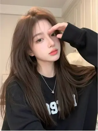 ロング 韓国ヘア/レイヤー 🇰🇷/艶髪/長橋のヘアスタイル