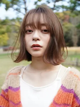 ミディアム カラー ヘアアレンジ 💝髪質改善💝_ chlom🌸春🌸のヘアスタイル