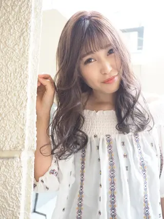 セミロング Grace Unge 名駅 完全個室/髪質改善 【グレイスアンジュ メイエキ】所属・加藤 えりのヘアスタイル