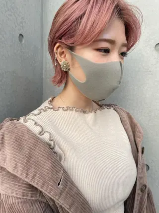 ミディアム カラー ZOA classic hair所属・東 みのりのヘアスタイル