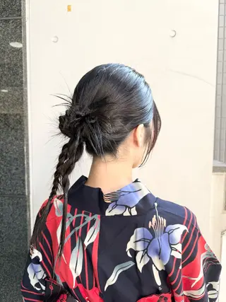 ヘアアレンジ アレンジ🎀暗髪🥣 FACE。らんのヘアスタイル