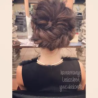 セミロング ロング ヘアアレンジ _WHITE高槻所属・_WHITE高槻店 yusukeのヘアスタイル