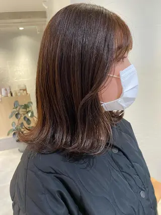 カラー AO所属・RISAKO 艶髪モテヘア🎀府中のヘアスタイル