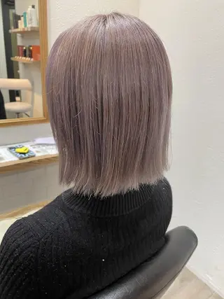 ショート FERIA梅田🖤 透明感カラー🎀のヘアスタイル