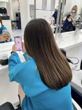 カラー 透明感韓国ヘア💍 表参道シアター♡のヘアスタイル