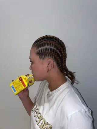 ミディアム パーマ ヘアアレンジ 松井 駿のヘアスタイル