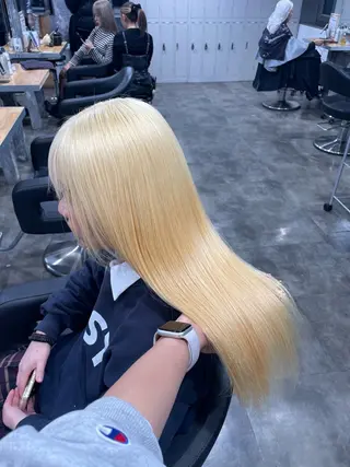 ロング カラー ハイトーン 横浜💞ミオのヘアスタイル