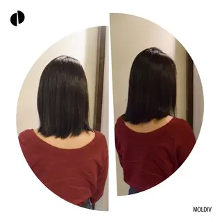 ミディアム カラー ✨縮毛矯正✨髪質改善 ナカシマ ユミのヘアスタイル