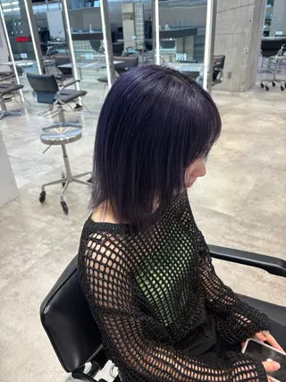 ミディアム カラー パーマ／カラー特化 園田　楓莉のヘアスタイル