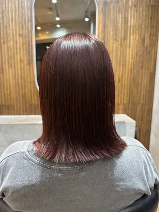 ミディアム 渋谷/切りっぱなし レイヤー/ブリーチのヘアスタイル