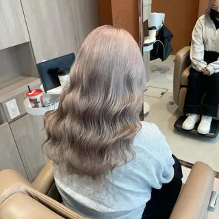 ロング カラー 難波/心斎橋/ボブ/ 髪質改善/ハイトーンのヘアスタイル