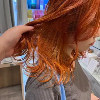 セミロング カラー mitsuki🎀 ブリーチ/エクステのヘアスタイル