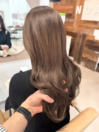 ロング カラー ブリーチなし ダブルカラー三國雅矢のヘアスタイル