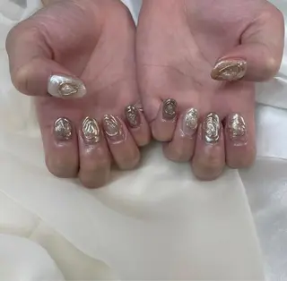 カラー ネイル 𓂃🦢Aurora Swan🌙𓂃のネイルデザイン