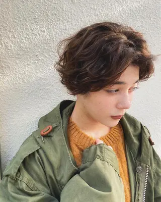 ショート パーマ Say.FUKUOKA所属・⭐️ショートの匠⭐️ Say.岩井のヘアスタイル