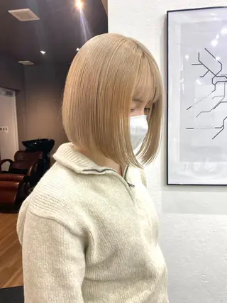 ショート カラー ヘアアレンジ ♡韓国風ヘア 🐈♡MIHOのヘアスタイル