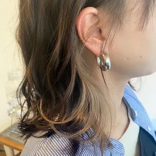 セミロング カラー chill out 南塚口本店のヘアスタイル