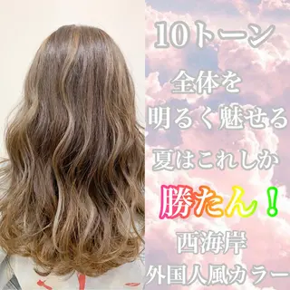 セミロング カラー 縮毛矯正/髪質改善 /韓国風　山川春輝のヘアスタイル