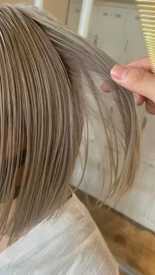 ショート カラー 実力派スタイリストの 完全無料パーマのヘアスタイル