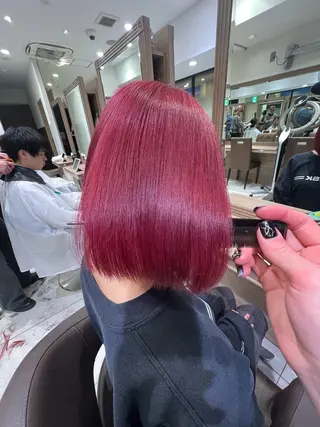 ミディアム カラー 艶髪ハイトーン 💎りゅうやのヘアスタイル