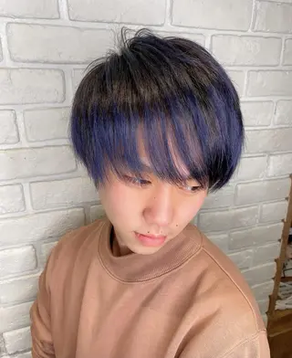 ショート カラー メンズ 森本 笑のヘアスタイル