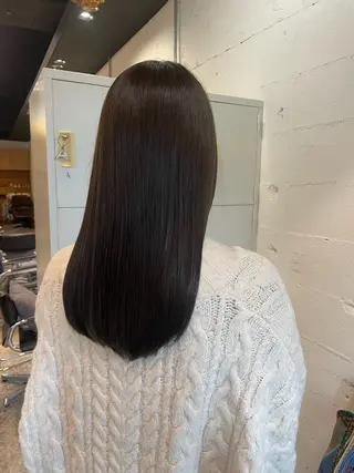 セミロング 顔まわりレイヤー🎀 くぼやま　みおのヘアスタイル