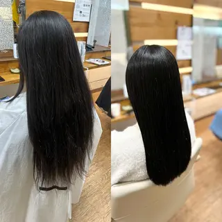 ロング 神谷 千明のヘアスタイル