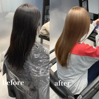 セミロング カラー La fith liebe 京都駅前店所属・🌈ブリーチ特化🌈 MINATOのヘアスタイル