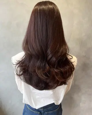 ロング カラー 奥田 蓮のヘアスタイル